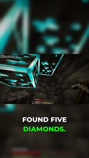 Found 10 DIAMONDS in Minecraft! Lucky Mining! 🍀 #minecraft #MinecraftShorts