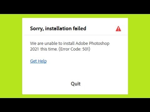 Adobe Error Code 501 Sorry Installation Failed Photoshop illustrator Premiere Pro After Effects -Fix
