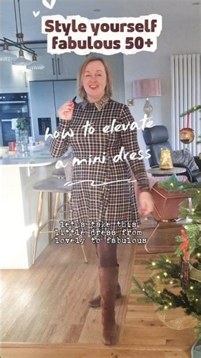 How to elevate a mini dress! from OK to WOW in seconds! #fashionover50
