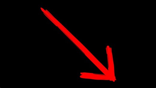 Arrow, Red, To Come Down. Free Stock Video
