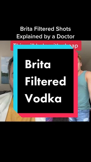 #duet with @callmebelly #LifeHack Brita filtered shots will not concentrate the alcohol. Filtering will remove congeners, which are organic compounds from the fermentation process that contribute to taste, texture, smell, and potential for hangovers. #brita #britafilter #britafilterchallenge #vodka #shotsshotsshots #bettermorning #filteredalcohol