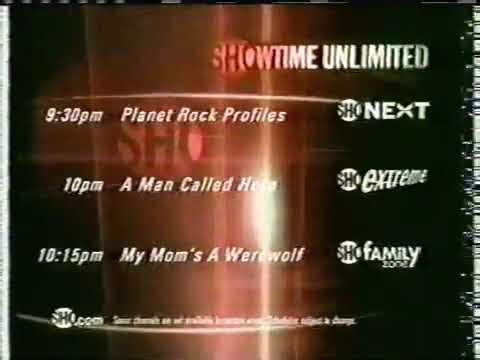 Showtime Unlimited schedule promo July 18, 2003