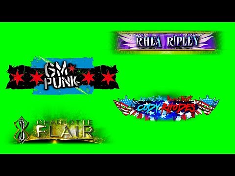 WWE Nameplates Superstars Graphics Pack 2024 - 2025