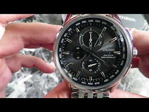 Citizen Eco Drive World Chronograph | AT8110-53E | Stainless Steel Watch