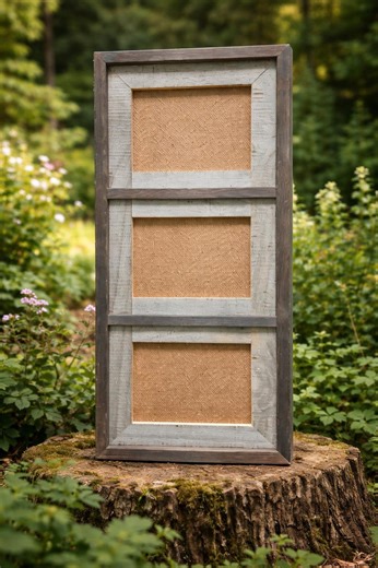 3 Opening Rustic Wood Picture Frame – Handmade Farmhouse Wall Art Decor - Etsy