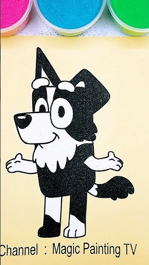 Mackenzie🐶bluey #trending #cartoon #bluey #mackenzie #kidsart #satisfying