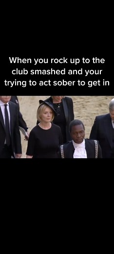British Club Meme: Liz Trying to Act Sober at the Bar