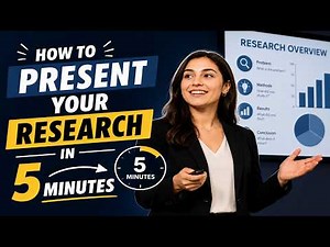 How to Present Your Research in 5 Minutes | Research Seminar Tips for Students