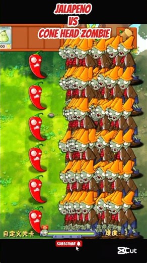 *JALAPENO VS CONE HEAD ZOMBIE*#shorts #short #pvz #youtubeshorts #shortvideo #pvzfusion #gaming