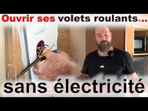 How to open your electric roller shutters without electricity?