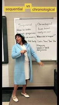 What’s the difference between chronological and sequential order?