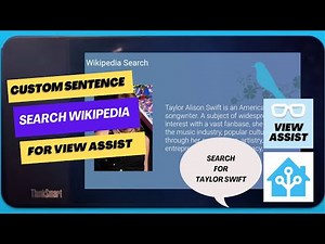 Install "Search Wikipedia" custom sentence automation for use with View Assist in Home Assistant