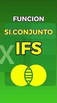 Función IFS (SI.CONJUNTO) en Excel paso a paso | Ejemplos en Español e Inglés #excel #tips #aprende