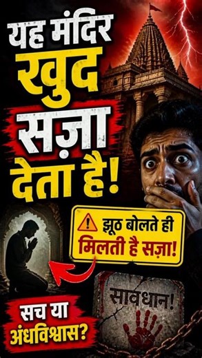 यहाँ झूठ बोलते ही मिलती है सज़ा! 😱 | Devar Baba Mandir #shorts #facts #mystery