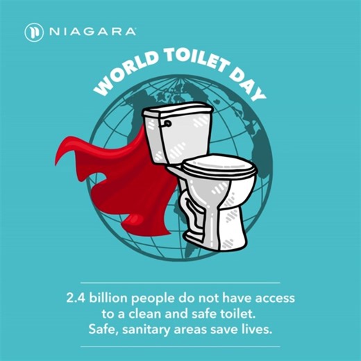 World Toilet Day is a way to help spread awareness around the 2.4...