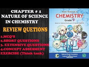 Chemistry Class 9 Chapter 1 Complete Exercise 2025 | National Book Foundation | Federal Board