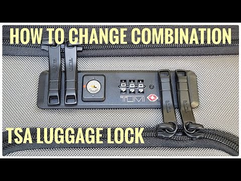 How to Change Lock Combination TSA Luggage