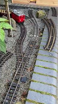 G scale train layout.