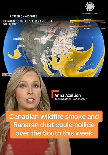 Saharan Dust Cloud Approaching Florida: Air Quality Impact