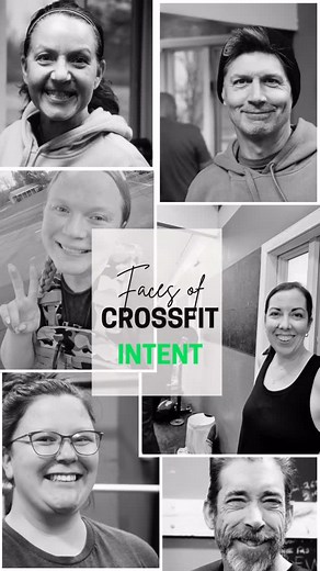 Every face tells a different story, but we all show up for the same reason — to push harder, lift each other up, and grow together. Ready to live better together? Try your first class free — link in bio. | CrossFit Intent