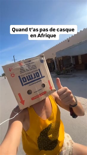 Jordan.plp | Heureusement que le chauffeur avait un carton ! 🔥💪🏼 #afrique #casque #bomboclaat #carton #aleatoire | Instagram