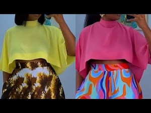 Draft & Sew a Classy Low-Back Turtleneck Crop Top | Perfect Fit Tutorial