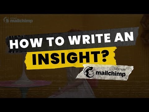 How to FIND an INSIGHT? Example Mailchimp