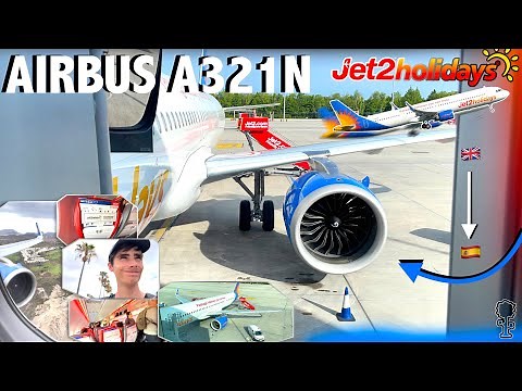 FIRST ON YOUTUBE! Jet2Holidays Airbus A321Neo Flight Manchester - Tenerife South (Trip Report)