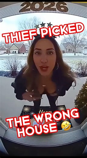 Porch Pirate chose The Wrong House... at least she's pretty!