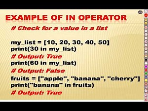 Membership Operator in python | CBSE Computer Science (CS) Class 11/12