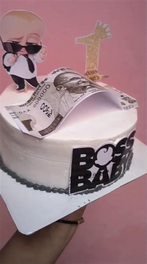 baby boss theme cake# cake design | follow for more❤️