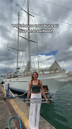 part 2 of the sailboat tour! Tour of where us students sleep coming soon🤗 @Sea|mester - Study Abroad #sailboat #sailing #housetour #travel #lifeatsea studyabroad