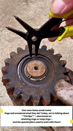 "How to Install & Remove Circlips | Snap Ring Pliers Tutorial | Mechanical Basics"‎