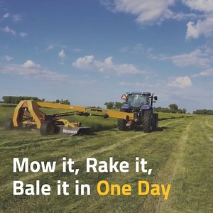 “Forming a wide swath immediately after cutting is the single most important factor in maximizing initial drying rate and preserving starches and sugars,” — Dan Undersander, University of Wisconsin extension specialist. Get more best practices to quicken the dry down period: http://bit.ly/2OKyrxp | Vermeer Agriculture