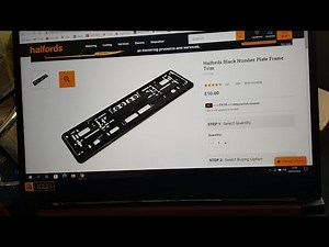 Halfords Black Number Plate Frame Trim Review