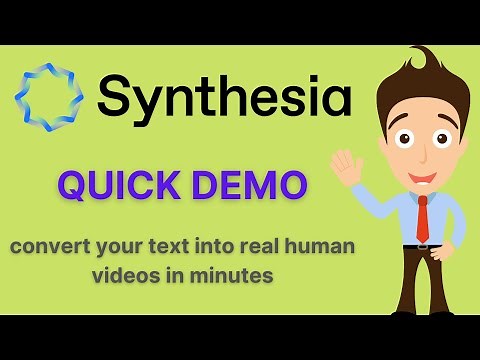Synthesia io Demo - The AI Video Creation Platform