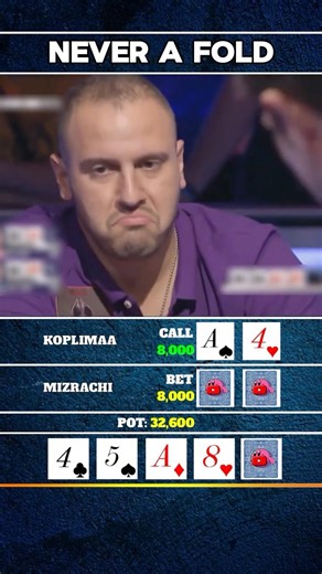 He Was Never Folding! #pokerstrategy #poker