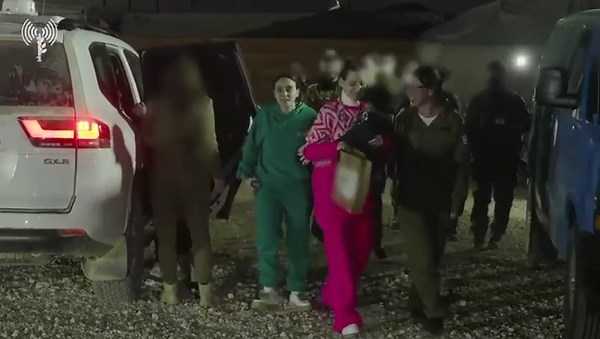 IDF Releases Video of 3 Female Hostages' Homecoming!