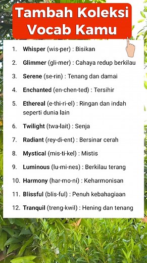 Daily English Vocabulary #BelajarBahasaInggris #EnglishForBeginners #BasicEnglish #EnglishDaily #EnglishConversation #EnglishPractice #BelajarInggris #BahasaInggrisPemula #KursusBahasaInggris #BelajarOnline #MateriBahasaInggris #EnglishLesson | Belajar Bahasa Inggris