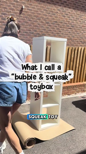 IKEA KALLAX Toy Chest Bench Hack — Bubble & Squeak Toy Box