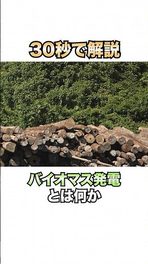 30秒で解説！バイオマス発電とは何か #雑学 #地理 #社会科 #shorts