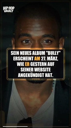 Kanye West bestätigt "Bully"-Release und gibt Comeback-Konzert in den USA bekannt #shorts