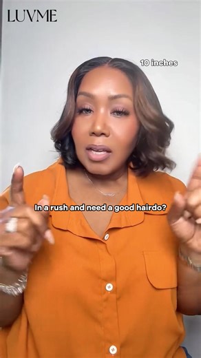 💫 Chic bob, subtle highlights! 🎨 Brown highlights bring depth & shine 🔪 Layered cut gives movement & style 💨 Glueless, lightweight & beginner-friendly 👑 Styled by @auntienique – short, sleek, stunning #LuvmeHair #HighlightedBob #GluelessWig #ShortBob #SleekStyle | Luvme Hair