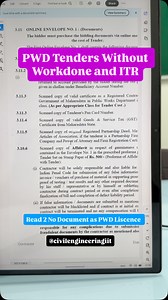 2.8K views · 194 reactions |  PWD Tenders Without Workdone & ITR –...