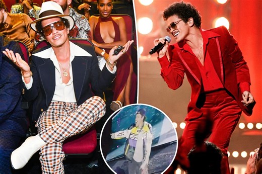 Bruno Mars jokes he’s ‘almost out of debt’ after being accused of owing MGM Resorts $50M