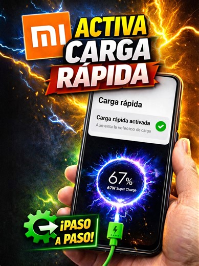Activa la carga rápida en tu Xiaomi. #tutorialesandroid2021 #xiaomitips #androidtips #cargarapida