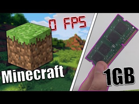 MINECRAFT GAME WITH 1GB OF RAM!!