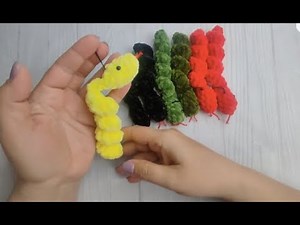 Mini Crochet Snake Tutorial in 5 minutes, crochet mini snake keychain.