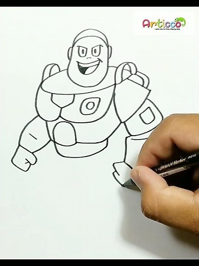 DRAWING BUZZ LIGHTYEAR EASY