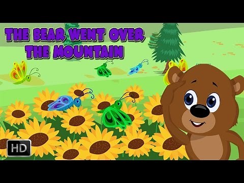 The Bear Went Over The Mountain - Classic Nursery Rhyme With Lyrics - Children Songs